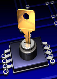 Key in microchip